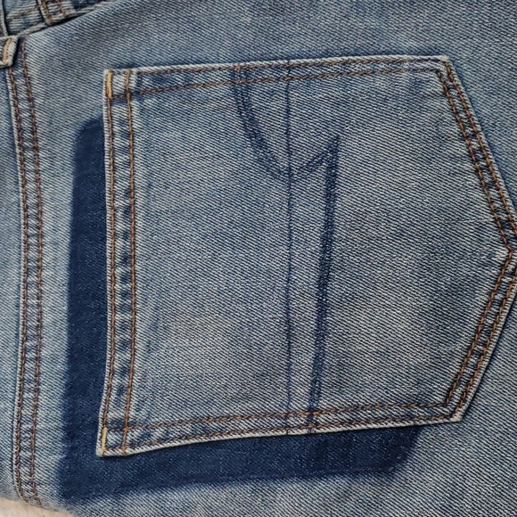 AMERICAN EAGLE HI-RISE FESTIVAL DENIM MINI SKIRT - Picture 11 of 11